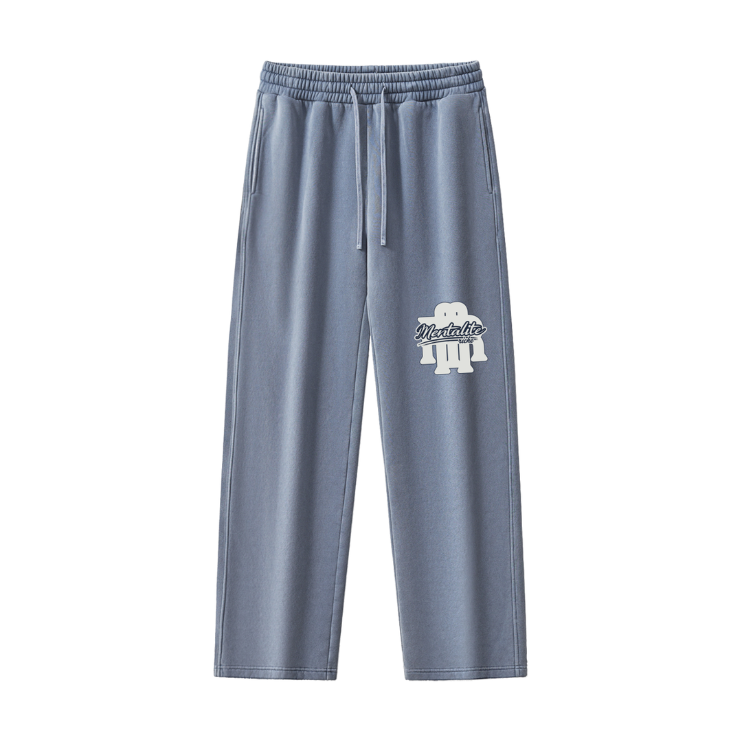 Blue Mentalitè Riche Washed Fleece Sweatpants