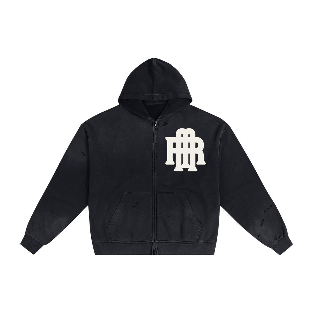 O.G Riche Black Zip up Hoodie