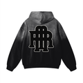 Heavyweight Riche Black Sunfade Oversized Hoodie
