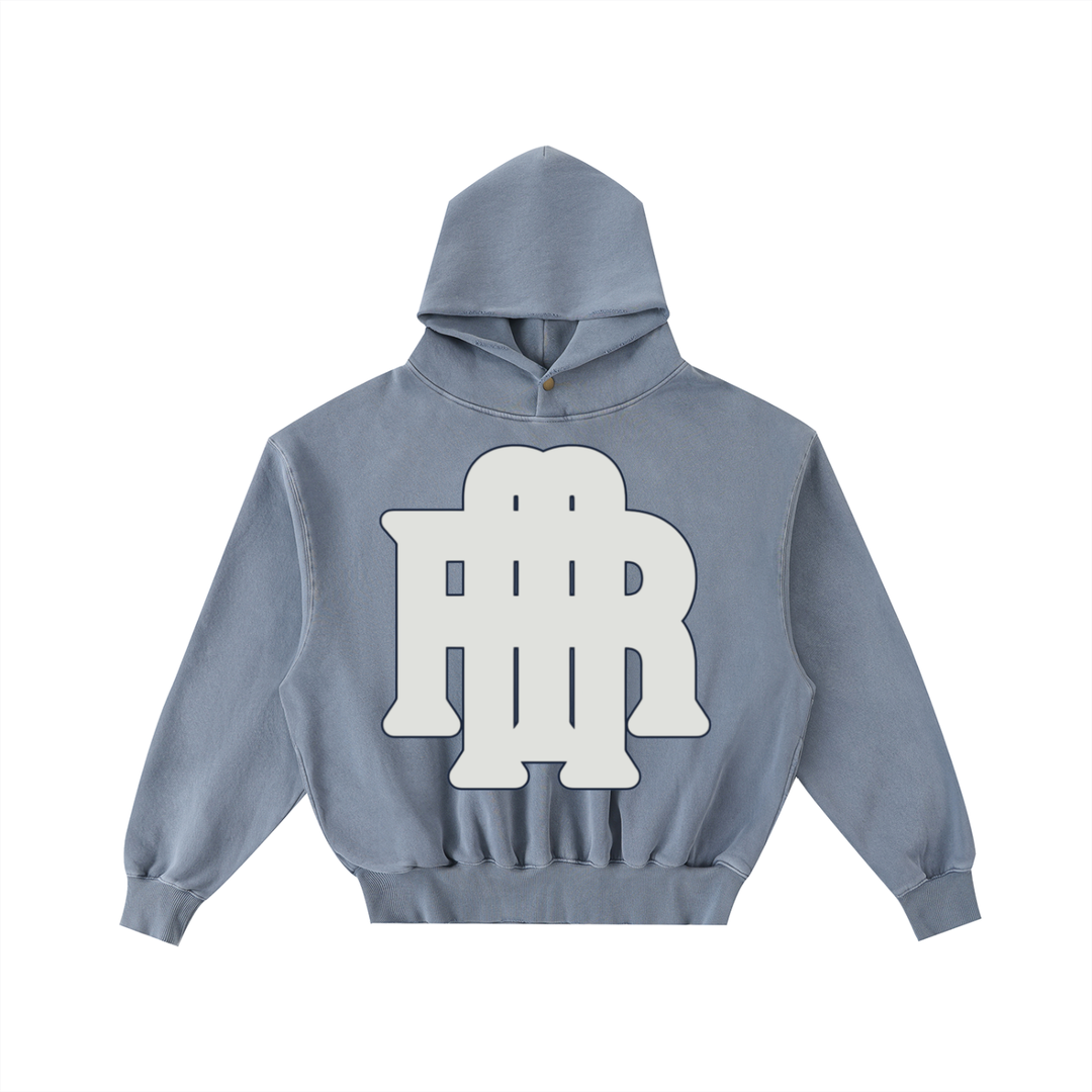 Blue Mentalitè Riche Washed Fleece Hoodie