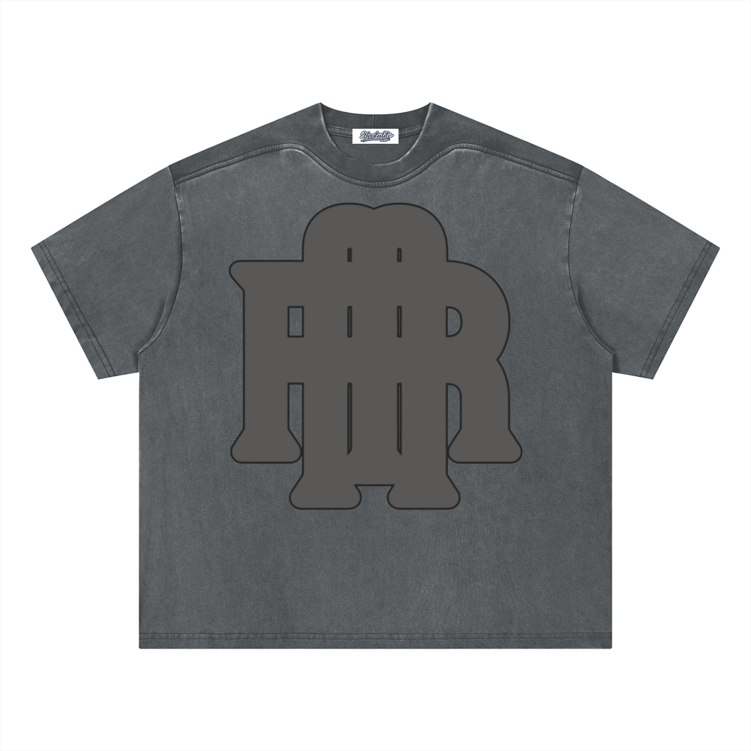 MONOCHROME WASHED BOXY DARK GREY