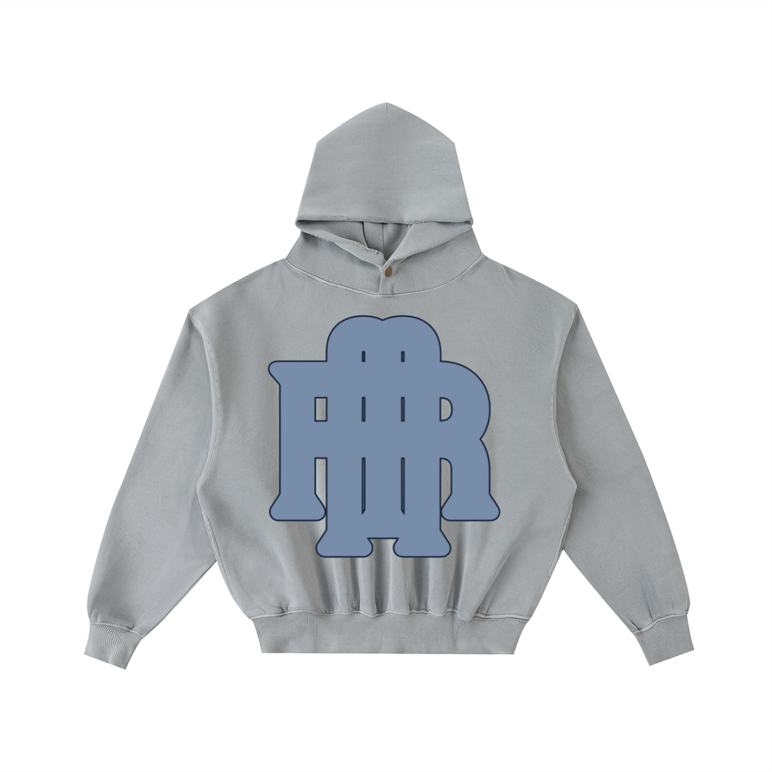 Light Grey Mentalitè Riche Washed Fleece Hoodie