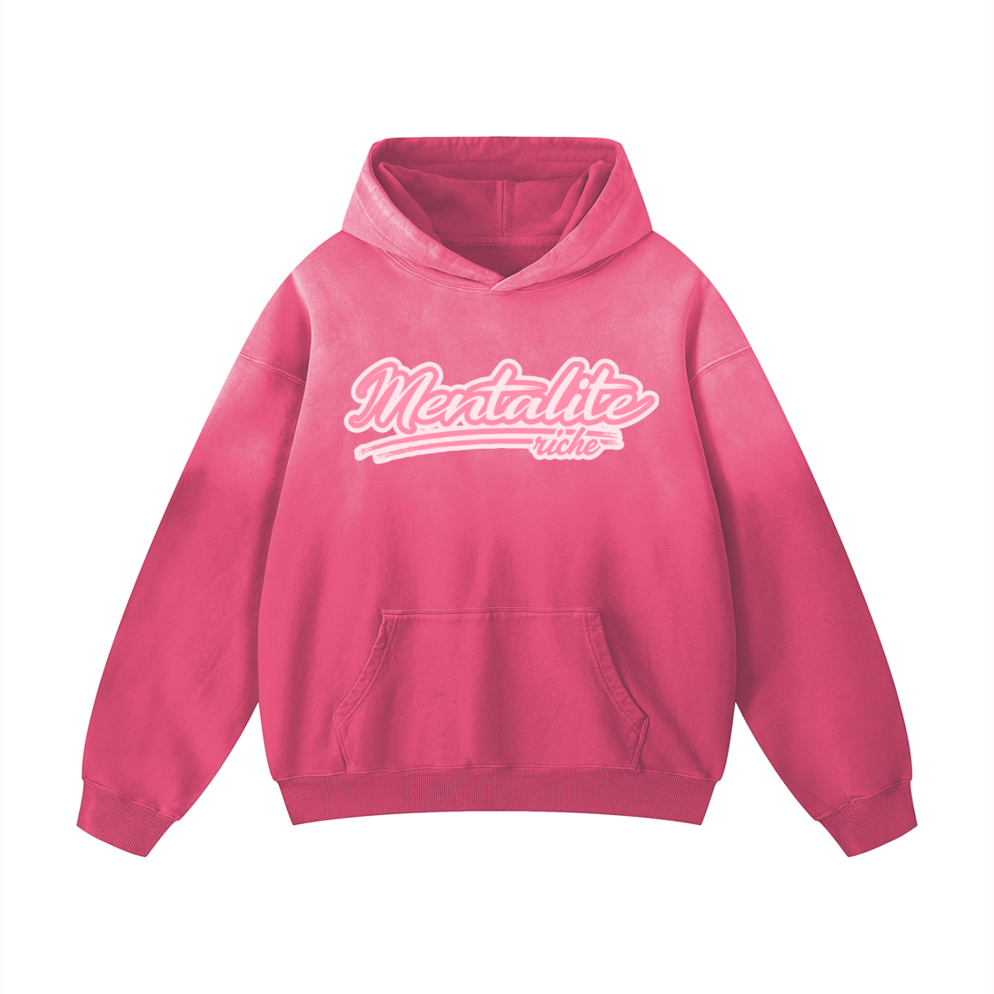 Heavyweight  Mentalitè Pink  Oversized Hoodie