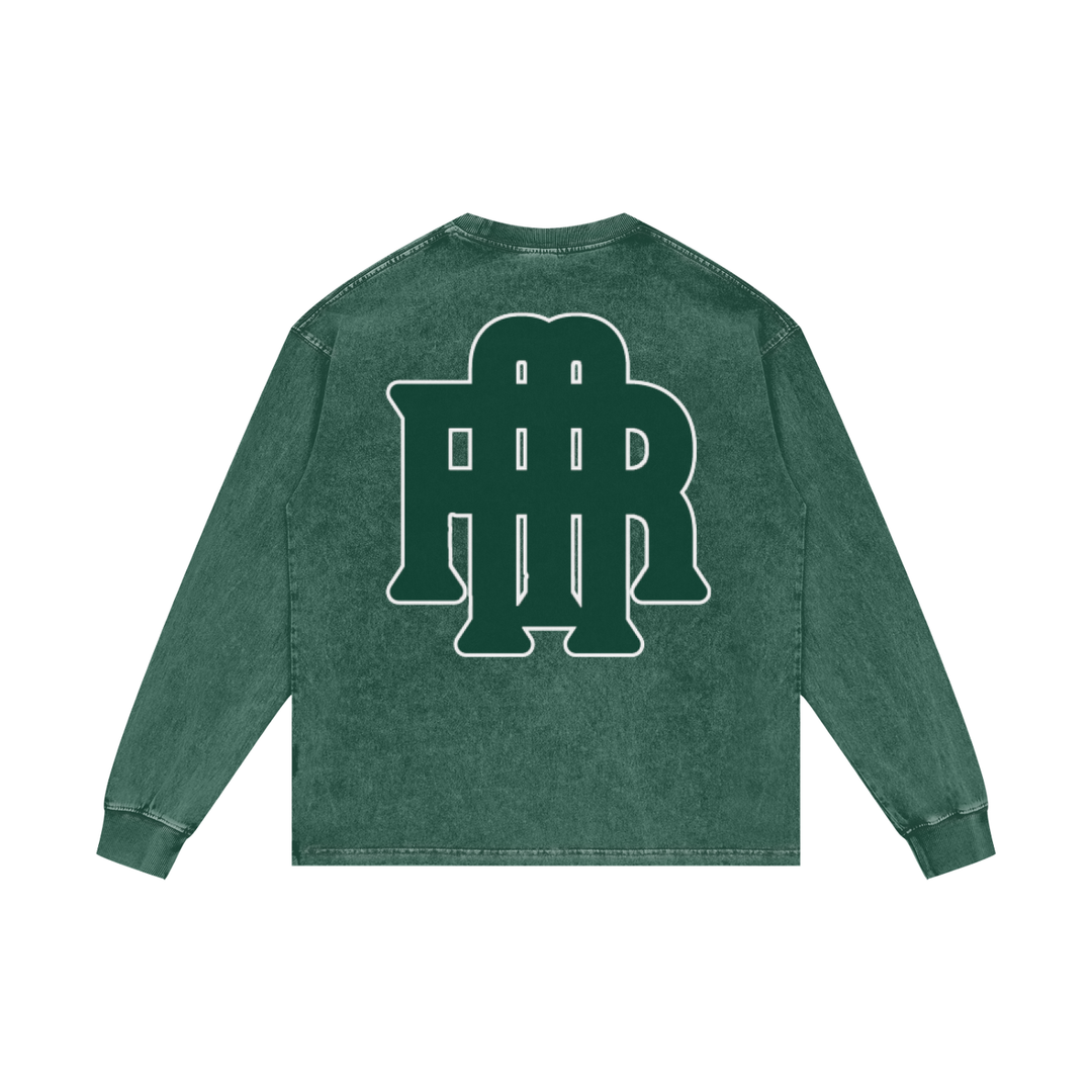 Riche Green Oversize Long Sleeve T-Shirt