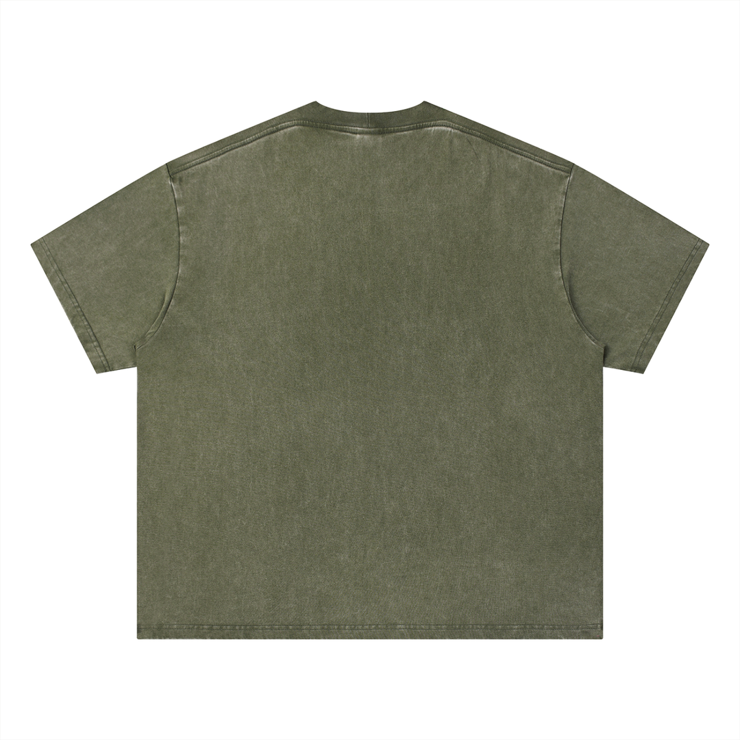 MONOCHROME WASHED BOXY GREEN