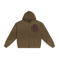 O.G Riche Gray Green Zip up Hoodie