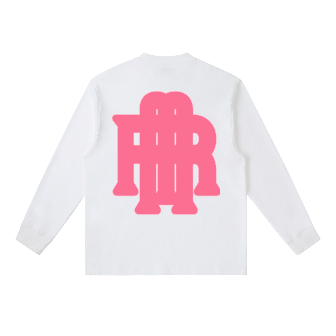 White Rich in Love  Crewneck Long-Sleeve T-Shirt